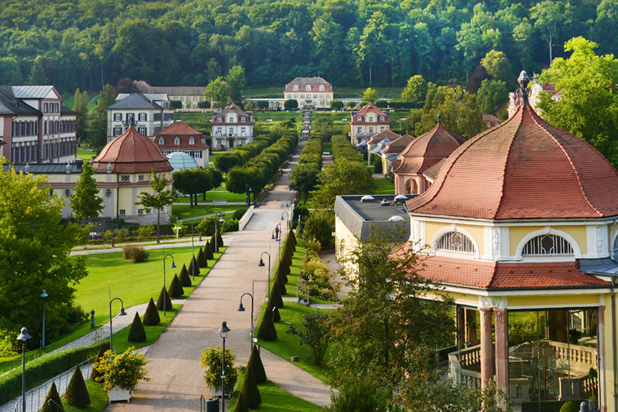 Panorama vom Staatsbad Bad Brückenau. Panorama vom Staatsbad Bad Brückenau.